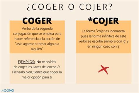 Coger o Cojer